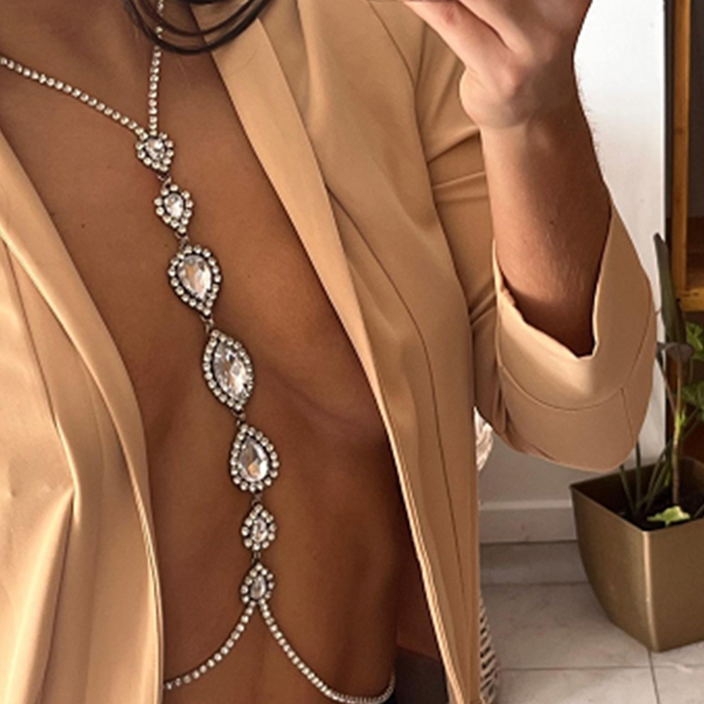 Body Jewelry Necklace - Moda sexy gota de água colar