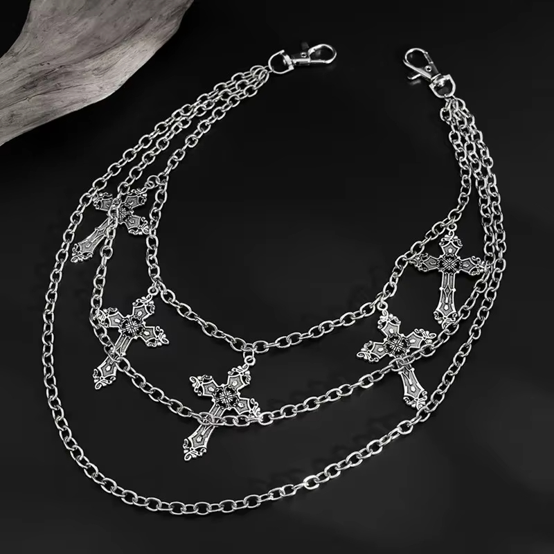 Body Jewelry For You - Corrente de Calça Punk Metalizada, Corrente