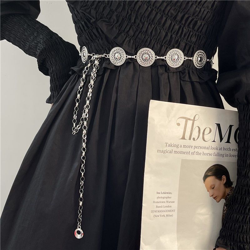 Body Jewelry Necklace - Corrente corporal vintage para mulheres, elegante