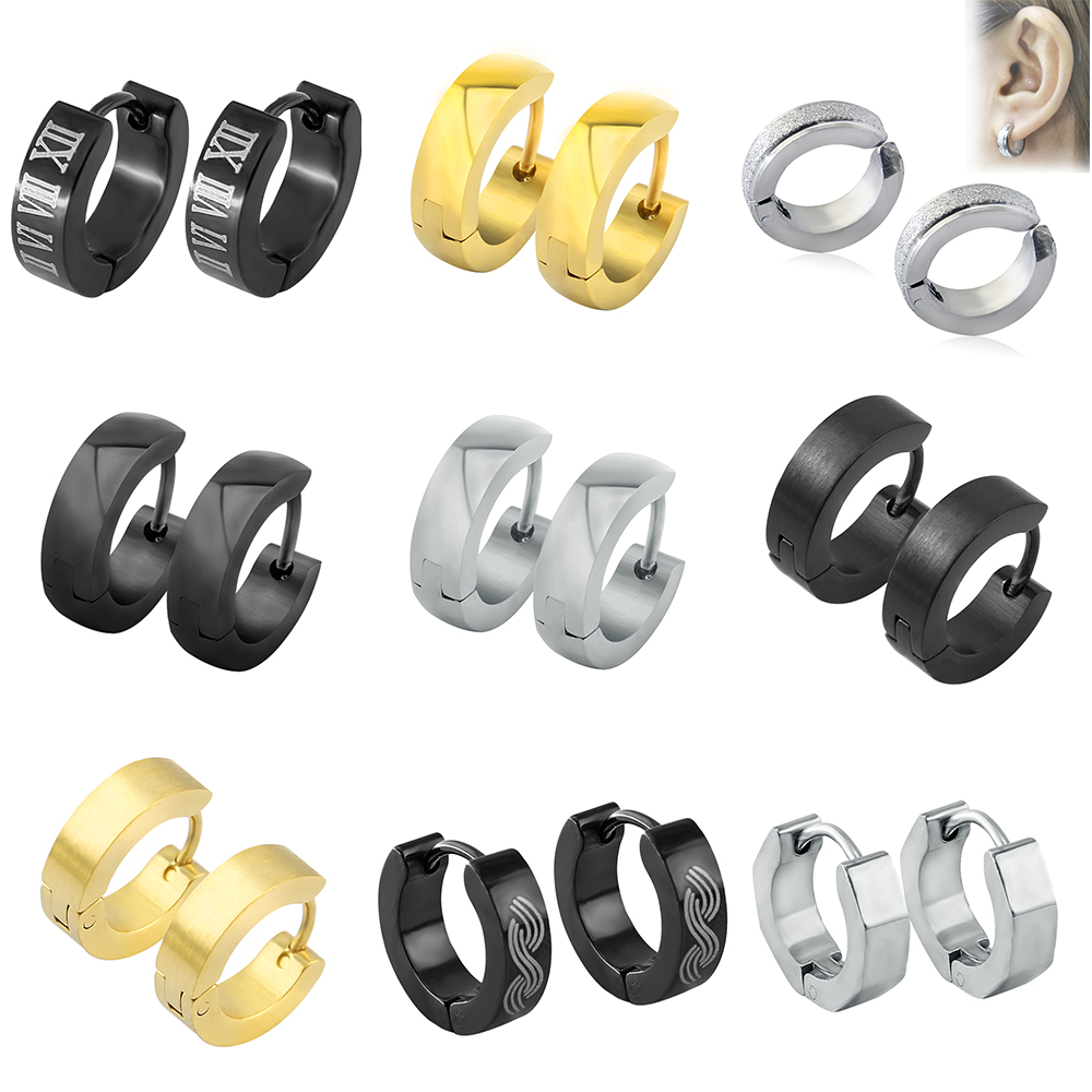 Body Jewelry Surgical Steel - Zs kpop brincos de argola redondos