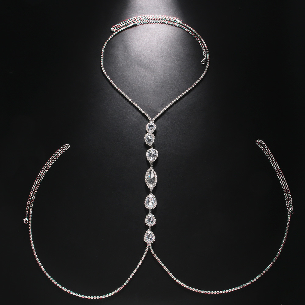 Moda sexy gota de água colar c - Body Jewelry Necklace avaliação e preço