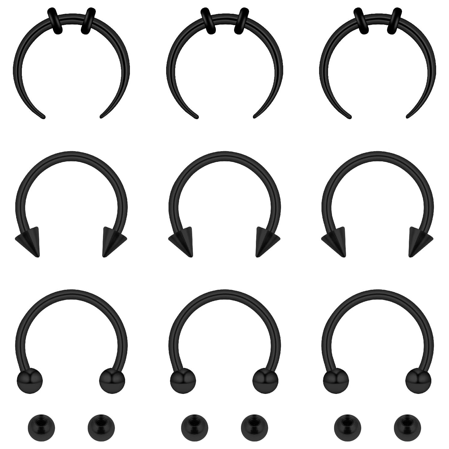 15pcs Set Septum nariz anéis c - Body Jewelry Replacement Ball avaliação e preço