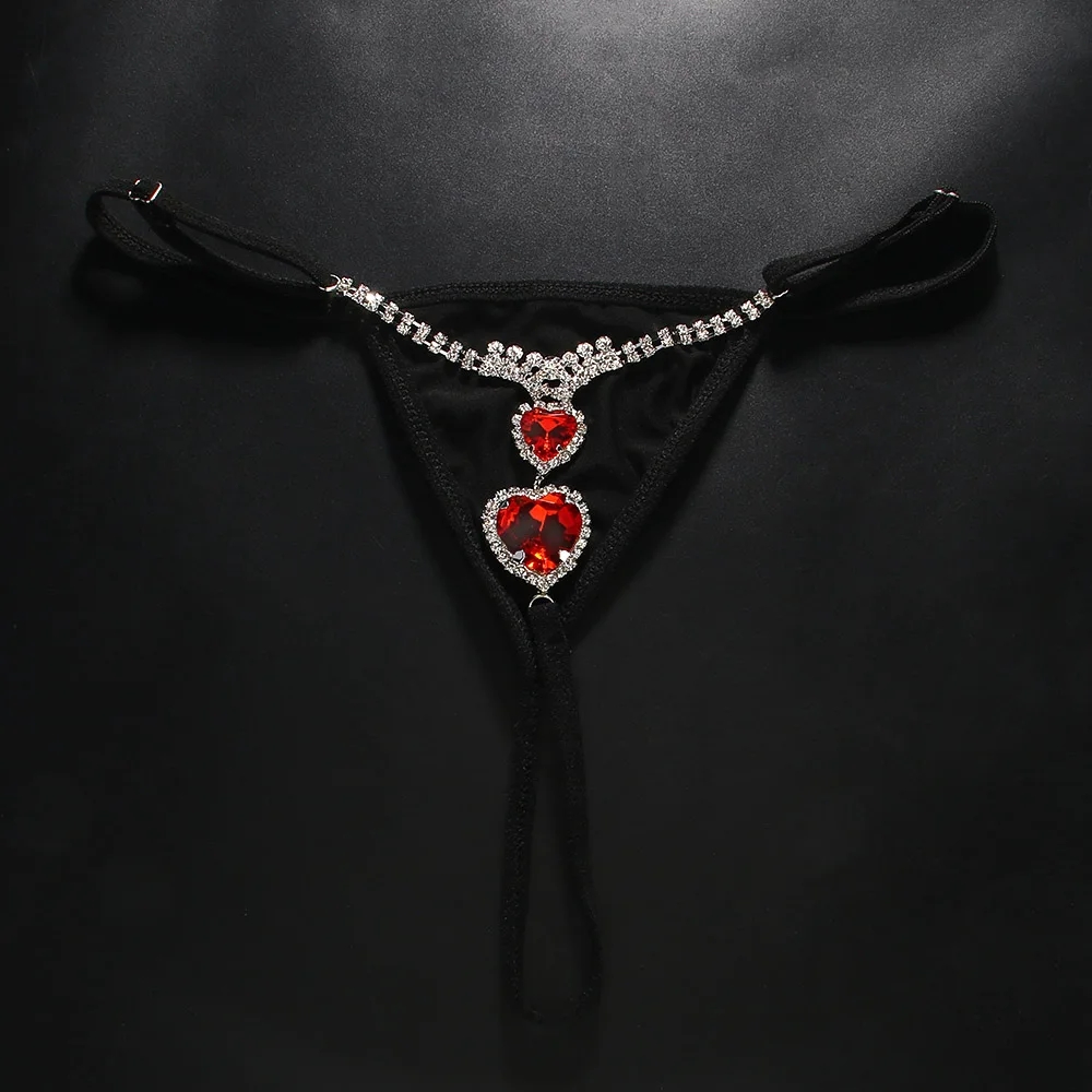 Sexy vermelho cristal coração  - Body Jewelry Retainers avaliação e preço