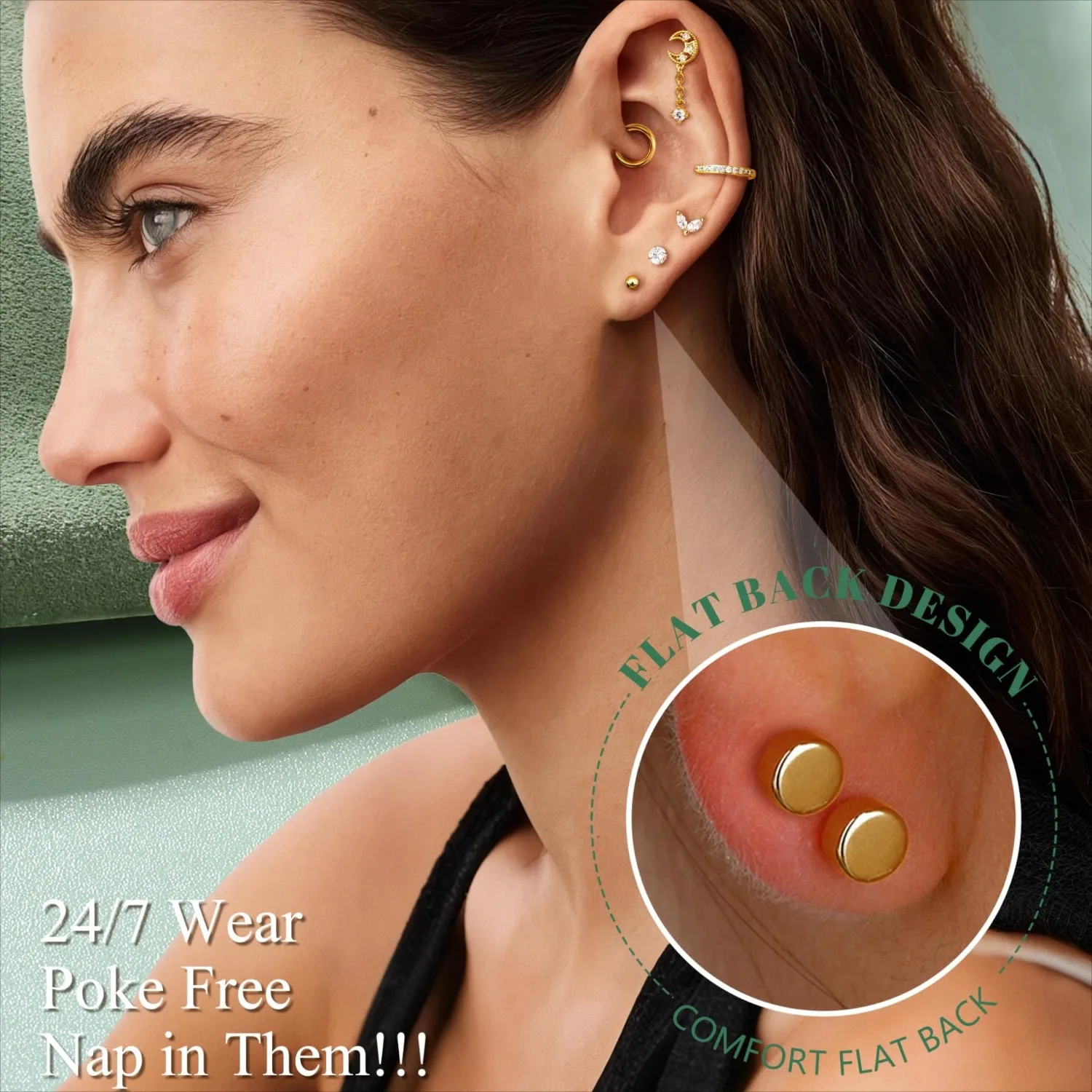 Brincos de cartilagem de calib - Body Jewelry Surgical Steel avaliação e preço